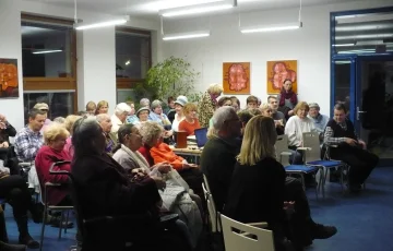 Přednáška v knihovně o dvou hradech Přednáška v knihovně o dvou hradech