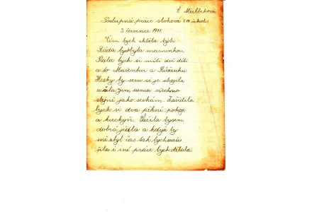 Fotografie - škola v Kunraticích