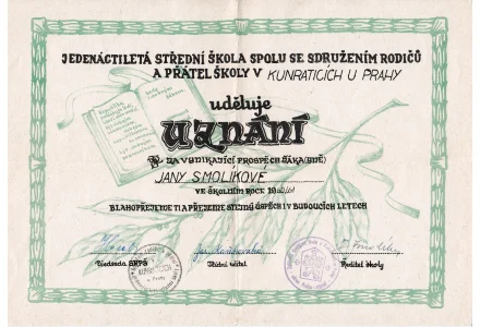 Fotografie - škola v Kunraticích