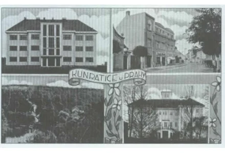 Kunratice 2. polovina 30. let 20. století. Kunratice 2. polovina 30. let 20. století.